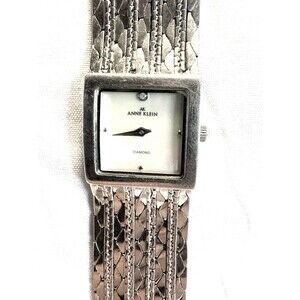 Vintage Anne Klein Silver Chain Bracelet Watch New Battery
